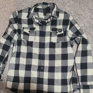 Burnside Monochrome Plaid Shirt